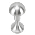 Tischlampe aus Metall in Pilzform, Eisen, 3-farbige LED, 1800 mAh, Typ C, Berührungssensor, stufenloses Dimmen, Nachttischlampe für Restaurants, Wohnzimmer, Büro (Silber)