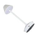 Pilipane Schnurlose Tischlampe Moderne Stil Eisenkunst 3 Farbe Stiefe Dimmen tragbarer LED -Schreibtischlampe mit Berührungssteuerung für Home Office -Studie (Weiß)