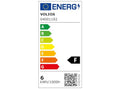 VOLIOS® Keramik Tischlampe ink. 6 Watt LED Birne I Dekolampe I Nachttischlampe I Tischleuchte weiß I beleuchtete Deko (Tropfen)