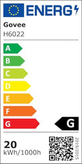 Govee LED Tischlampe, Nachttischlampe Touch Dimmbar RGBICWW, Steuerung von Alexa mit 64 Szenenmodi, 500 Lumen, Funktioniert mit Matter, 2700-6500k, für Wohnzimmer und Schlafzimmer