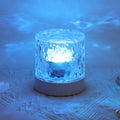 Pilipane Wasserwellple Nachtlicht 360 Grad Dynamische romantische LED -Atmosphäre Tischlampe für Wohnzimmer Schlafzimmer Bauchmuskeln (3 Farben)