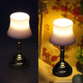 Wohnzimmer Tischlampe Figur Modell Realistische Lampenschatten Vintage Life Szene Puppen Haus Tun Spiel