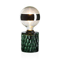 Pauleen 48023 Crystal Magic Tischleuchte max. 20W Tischlampe für E27 Lampen Nachttischlampe Grün 230V Glas ohne Leuchtmittel