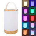 LED Kabelless Tischlampe RGB Touch Control Stieflos dimmbare 360 Grad Augenpflege Musik Synchronisation USB wiederaufladbare Nachtlampe für Wohnzimmer Camping abs 391g