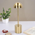 Pilipane Schnurlose Tischlampe 2000mah wiederaufladbare LED 3 Farbdimmen USB -Schreibtischlampe für Wohnzimmer Restaurant (Gold)