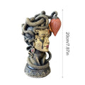 Wpsagek Tischlampe Für Schlafzimmer - Nachtischleuchten,Harz-Gothic-Figur Tischdekoration Für Küche Wohnbereich Halloween Weihnachten