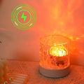 Pilipane Wasserwellple Nachtlicht 360 Grad Dynamische romantische LED -Atmosphäre Tischlampe für Wohnzimmer Schlafzimmer Bauchmuskeln (3 Farben)