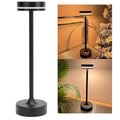 Ldafava Kleine Tischlampe, kabellos, wiederaufladbar, 3 Farben, stufenlos dimmbar, Touch-Steuerung, Nachttisch-Nachtlicht zum Lesen am Bett, Aluminium, Eisen, Acryl, 430 g