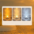 Pilipane Wasserwellple Nachtlicht 360 Grad Dynamische romantische LED -Atmosphäre Tischlampe für Wohnzimmer Schlafzimmer Bauchmuskeln (3 Farben)