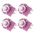 Create idea Potentiometer, 2-polig, 29 mm, verstellbar, B500 K, zum Dimmen von Tischlampen, 4 Stück