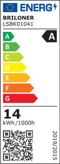 BRILONER - LED Deckenleuchte Effizienzklasse A, ca. 50.000h Licht, 14W bei 3000lm, LED Panel flach, helle energiesparende Deckenlampe Wohnzimmer, Küchenlampe, Wohnzimmerlampe 58x20x3 cm, Weiß