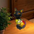 Ruwshuuk Kunststoff Tischlampe | Kunstharz LED Nachttischlampe | Handgefertigte Vintage Skulptur Beleuchtung Für Wohnzimmer Schlafzimmer Schreibtisch Kinderzimmer Büro