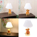Wohnzimmer Tischlampe Figur Modell Realistischer Bär Vintage Life Szene Puppen Haus Tun Spiel