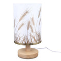 Kleine Tischlampen Nacht USB Night Stand Lampe Dimmbare LED Massivholz Weizen Spike Lampenschatten Augen für Schlafzimmer Wohnzimmer für Schlafzimmer