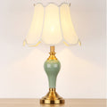 Chao Zan Tischlampe, Nachttischlampe mit Stoffschirm,E27-Fassung,Tischleuchte Wohnzimmer, Schlafzimmer,ohne Leuchtmittel (A)