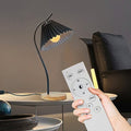 Pilipane Tischlampen Nachtt -Nachttisch Lampe Moderne Faltenlampenschirm Langlebiger Stoff Metall Stall gemütlich beleuchtet für Schlafzimmer Wohnzimmer (Schwarz)