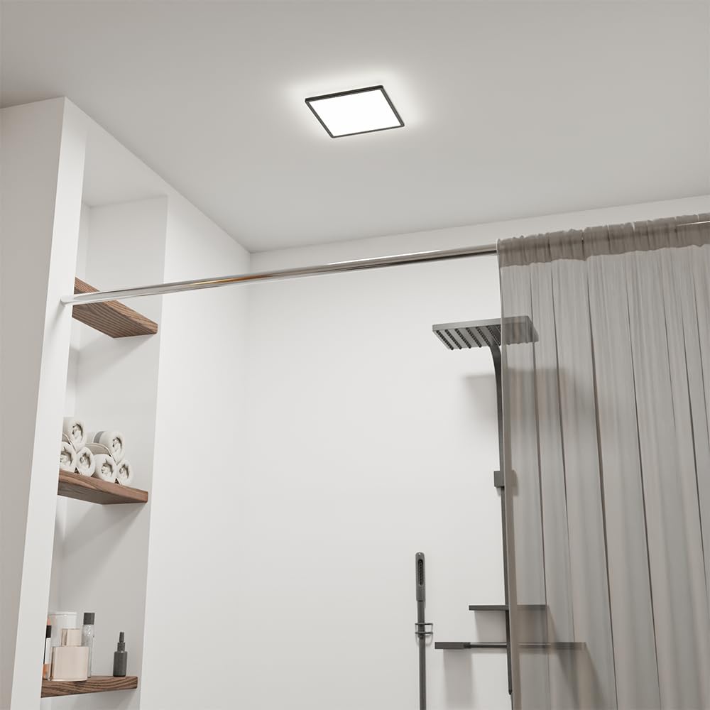 LED Deckenleuchte Flach, Ultra Dünn, IP54 Wasserdicht Deckenlampe Pane – xLumina
