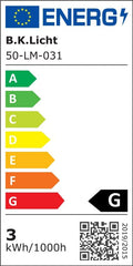 B.K.Licht - LED Deckenlampe schwenkbar, warmweiße Lichtfarbe, GU10 Fassung, LED Deckenleuchte, LED Lampe, Wohnzimmerlampe, Schlafzimmerlampe, Küchenlampe, Deckenstrahler, 29x9 cm, Matt-Nickel