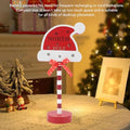 Pilipane Weihnachten Tischlampe LED Weihnachtsfest ative Tischlampe Batteriebedienete Nordpol -Schild Nachtlicht für Nachtkamin -Party -ationen