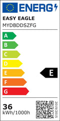 EASY EAGLE LED Deckenleuchte Quadrat: 3000K Deckenlampe LED - IP44 Decke Lampe Panel für Küche Badezimmer Wohnzimmer Keller Flur 23CM 36W