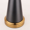 Chao Zan Tisch- oder Nachttischlampen - Tischleuchte mit Stoffschirm - Metalle Tischleuchte - D25 x H45 - E27 Lampe - ohne Leuchtmittel (B)