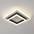 DELIPOP Moderne LED Deckenleuchte, 30W 3375LM LED Deckenlampe Quadratisch Innen, Acryl Deckenbeleuchtung Schwarz für Schlafzimmer, Wohnzimmer, Flur, Küche, Balkon, Natürliches Licht 4500K