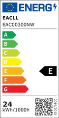 EACLL Deckenlampe LED Deckenleuchte Ø30CM 24W 4000K, 2700LM, IP44 Rund Neutralweiss, Modern Decke Lampe Schlicht Weiß, Nicht Dimmbar, für Schlafzimmer Flur Keller Balkon Bad Küche Kinderzimmer