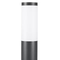MONZANA® Außenlampe Edelstahl 50cm E27 Fassung IP44 Wetterfest Stehend Wegeleuchte Gartenleuchte Beleuchtung Außen Leuchte Garten Outdoor Anthrazit