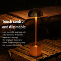 Pilipane Schnurlose Tischlampe 2000mah wiederaufladbare LED 3 Farbdimmen USB -Schreibtischlampe für Wohnzimmer Restaurant (Gold)