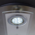 B.K.Licht - LED Deckenlampe schwenkbar, warmweiße Lichtfarbe, GU10 Fassung, LED Deckenleuchte, LED Lampe, Wohnzimmerlampe, Schlafzimmerlampe, Küchenlampe, Deckenstrahler, 29x9 cm, Matt-Nickel