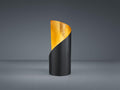 Reality Leuchten Tischleuchte Frank R50161032, Metall Schwarz matt/Goldfarbig, exkl. 1x E14, 10 x 10 x 24 cm