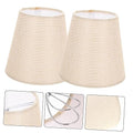 BESTOYARD 2 Stück Stofflampenschirme Kleine Clip Lampenschirme im Retro Stil Barrel Lampenschirm Zubehör für Wandlampen Tischlampen Stehlampen Farbton