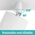 wowatt 2-flammige Spotlampe LED Deckenleuchte Weiß matt, Deckenlampe Schwenkbar GU10 Wandstrahler Drehbar, Spotlight Lampe Deckenspots für Küche, Schlafzimmer, Wohnzimmer (Ohne Leuchtmittel)