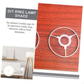 Lampenschattenhalter Ring Eisen Vintage Lampenschild Rahmen runde -Tischlampe für Heimbüro Restaurantbeleuchtung stabil und stilvoll
