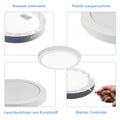 cupgow LED Badezimmerlampe Deckenleuchte Flur - Rund Flurlampe 18W Deckenlampe Kaltweiss 5000K IP44 Ø23cm für Schlafzimmer Küche Balkon