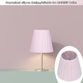 HERCHR 6 Stück European Pink Fabric Lampenschirme Ersatz, konische Lampenschirme für Tischlampen, Kristall Kronleuchter, Wandlampe, Zuhause 9x13x14 cm
