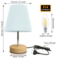 HSLighting Nachttischlampe, Tischlampe Touch Dimmbare Glühbirne 3 Helligkeitsstufen Einstellbar Schreibtischlampe Minimalistische Leuchten Tischleuchte für Nachttisch Schlafzimmer Lesen Wohnzimmer