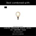 LUCIDE RAMZI - Tischlampe - Ø 18 cm - 1xE14 - Beige