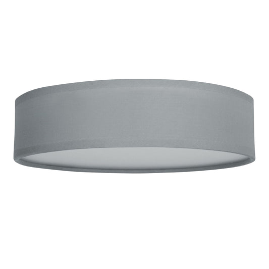 Smartwares Deckenleuchte – Textilschirm – 40 cm Ø – 3x E14 – Max. 40 W – Für LED geeignet – Grau – 10.004.70