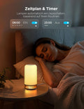 Govee LED Tischlampe, Nachttischlampe Touch Dimmbar RGBICWW, Steuerung von Alexa mit 64 Szenenmodi, 500 Lumen, Funktioniert mit Matter, 2700-6500k, für Wohnzimmer und Schlafzimmer
