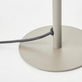 Lightbox Pilz-Tischlampe | 27 cm Höhe, Ø 15 cm | Home Office Schreibtischlampe mit Wipp-Schalter | Mini LED Lampe als Nachttischlampe für das Schlafzimmer | E14 | aus Metall in Matt Taupe/Grau