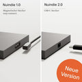 SIGOR Nuindie 2.0 - Dimmbare LED Akku-Tischlampe Indoor & Outdoor, IP54 spritzwassergeschützt, Höhe 38 cm, aufladbar mit USB-C, 12 h Leuchtdauer, goldfarben