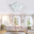 Comely Deckenlampe, LED Deckenleuchte 60W 6750lm, Kaltes Weiß 6500K Moderne Blütenblatt Design Deckenlampe für Wohnzimmer Küche Schlafzimmer Esszimmer, Dia 60cm