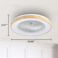 Deckenventilator mit Beleuchtung für Schlafzimmer, Ø48cm, Leise DC Motor 20W, Fernbedienung, 6-Gang, Moderne LED 40W Deckenleuchte mit Ventilator, RGB, Dimmbar, 3000K-6000K, Sommer Winterbetrieb.