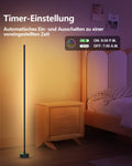 Miortior LED Stehlampe Wohnzimmer, RGB Ecklampe Dimmbar mit Fernbedienung und App-Steuerung, Musik Sync, 16 Millionen Farben, 68 Szenenmodi, Led Standleuchte für Wohnzimmer, Schlafzimmer, Spielzimmer