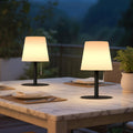 FUYO LED Akku Outdoor Tischlampe mit 8 Farben Dimmbar Kabellos Tischleuchte Tragbare Farbwechsel Nachtlicht Lampe für außen garten schlafzimmer camping ostern dekoration