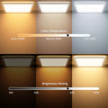 Matane LED Deckenleuchte Dimmbar, 24W Deckenlampe mit Fernbedienung, Panel Flach 3000K-6500K 2400lm Kalt/Warm/Neutralweiß für Wohnzimmer Schlafzimmer Kinderzimmer Badezimmer Modern Eckig, 30x2.5cm