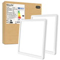 slochi (2 Stücke LED Deckenleuchte, 18W Ultra Dünn Deckenlampe Flach 22 * 2.1cm, 6500K Kaltesweiß Deckenleuchten Quadrat für Schlafzimmer,Bad,Flur,Küche