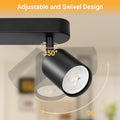 Dehobo Deckenstrahler LED 3 Flammig Schwenkbar 350° – GU10 Deckenlampe Spot Schwarz Moderne für Wohnzimmer, Schlafzimmer, Küche – Ohne Leuchtmittel