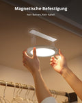 Combuh Led Akku Deckenleuchte Badezimmer mit Bewegungsmelder, Aufladbare Batteriebetriebene Lampe Keller Ohne Stromanschluss, Kabellose Deckenlampen mit Fernbedienung für Garage Flur, Rund 1 Stück